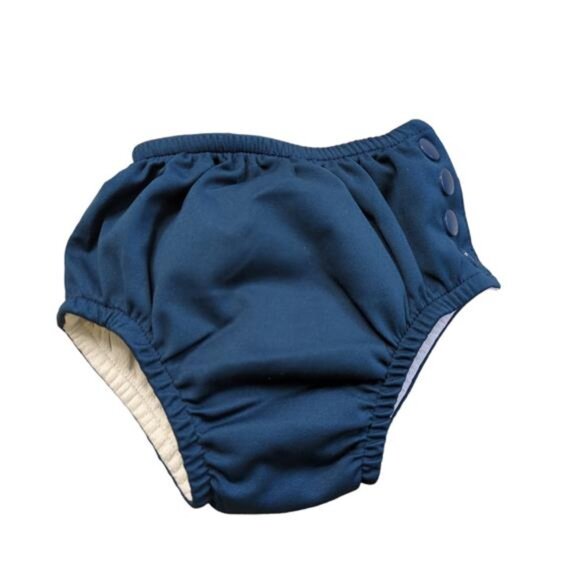 i Play. Baby Resuable Snap Swim Diaper Navy 6 months 10-18 lbs - Picture 1 of 6
